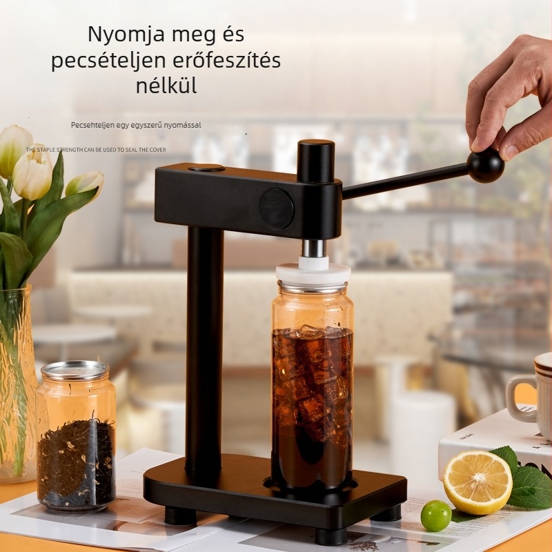 Zhuo Jin testreszabott kézi konzervzáró gép kereskedelmi felhasználásra teázó üzletek és gyümölcslé standok számára
