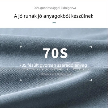 Férfi gyorsan száradó ice silk hosszú ujjú sportos felső, álló gallérral és fél cipzárral futáshoz és kerékpározáshoz