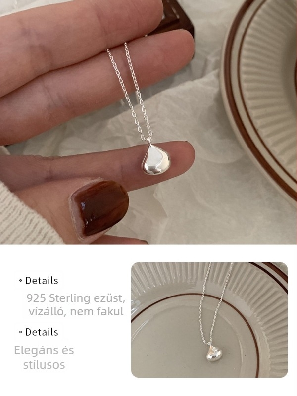925 ezüstből készült gömböcskés nyaklánc nőknek, magas minőségű tervezés, minimalist, sokoldalú, kulcscsont-nyaklánc