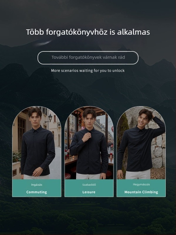 Férfi soft-shell poló, egyszínű, üzleti utazási stílus, hosszú ujjú, nyomtatott logóval