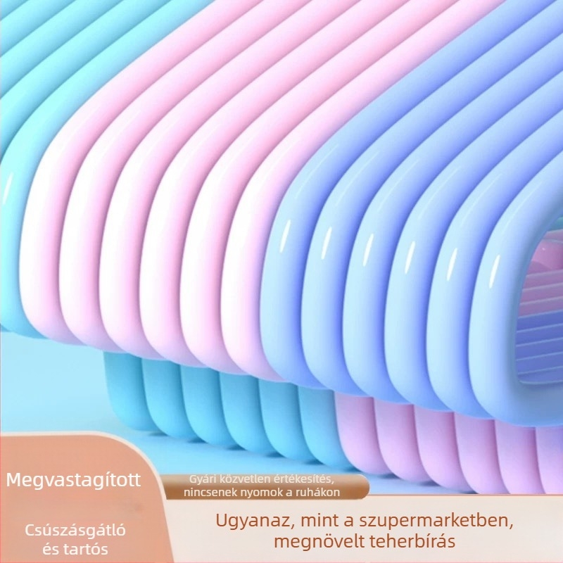 Hosszú, extra vast ruhafogas vasból – erős, varrat nélküli dizájn felnőtteknek