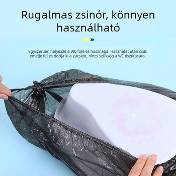 Egyszer használatos tisztító zacskók, rugalmas nyílással, vastagított anyagból, gyermekeknek, terhes nőknek és időseknek