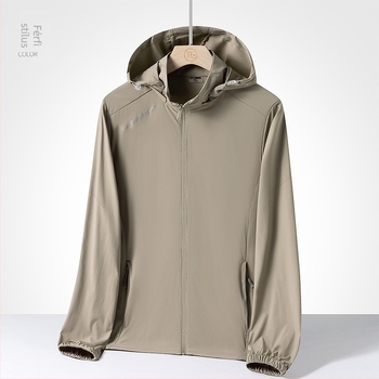 70D Ice Silk UPF50+ napsugár elleni szélvédő kabát férfiaknak, nyár, páros kiadás