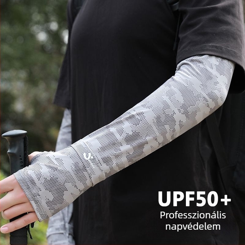 Férfiaknak szóló nyári ice silk karvédő – laza szabású UV-védelmet nyújt vezetéshez és kerékpározáshoz