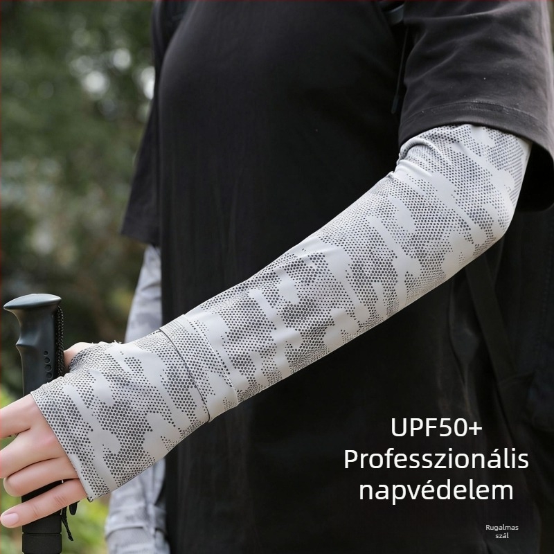 Férfiaknak szóló nyári ice silk karvédő – laza szabású UV-védelmet nyújt vezetéshez és kerékpározáshoz