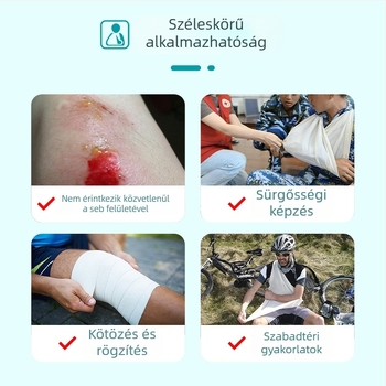 Orvosi háromszög alakú kötszer és elsősegély-készlet, képzési kötéssel és rögzítő sínnel kültéri vészhelyzetekhez