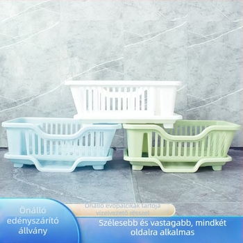 Moderne edény- és pohárszárító állvány – tálakhoz, poharakhoz és evőeszközökhöz