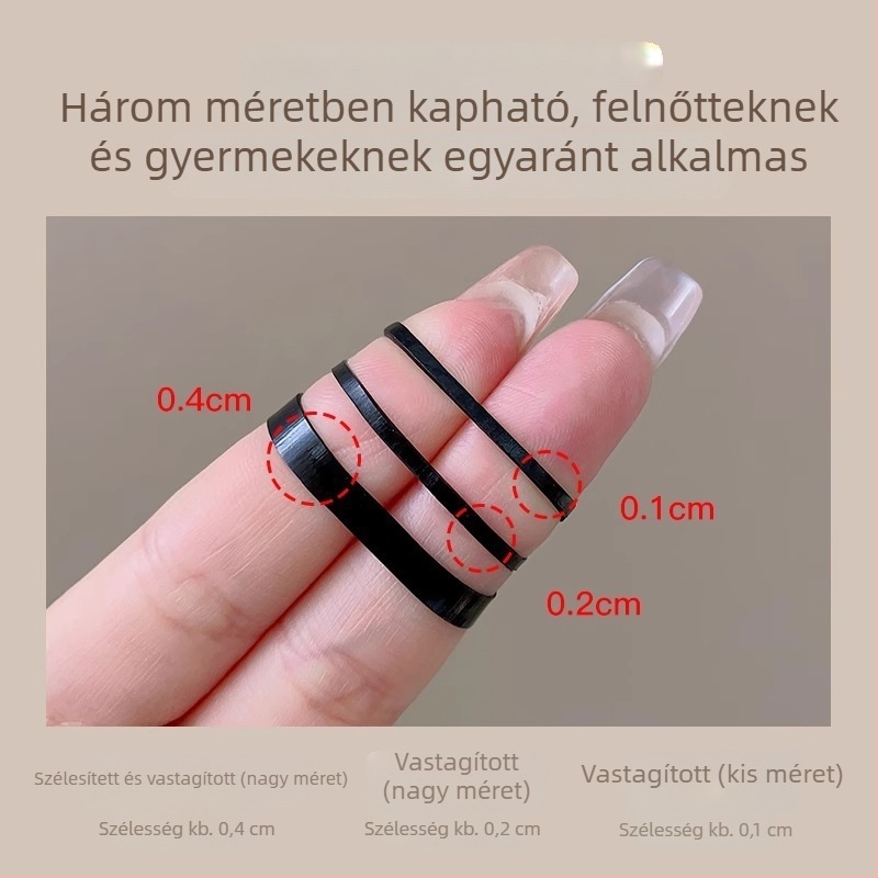 Női egyszer használatos vastag, rugalmas és tartós hajgumi, amely nem húzza a hajat