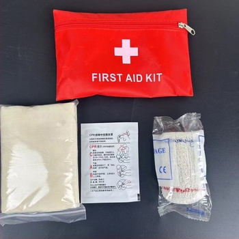 Háromszögletű kötszer és elsősegély-készlet CPR-képzéshez – kültéri használatra
