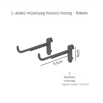 Pegboard kiegészítő készlet — DIY polclipszek, fúrás nélkül, konyhai falra szerelhető tároló