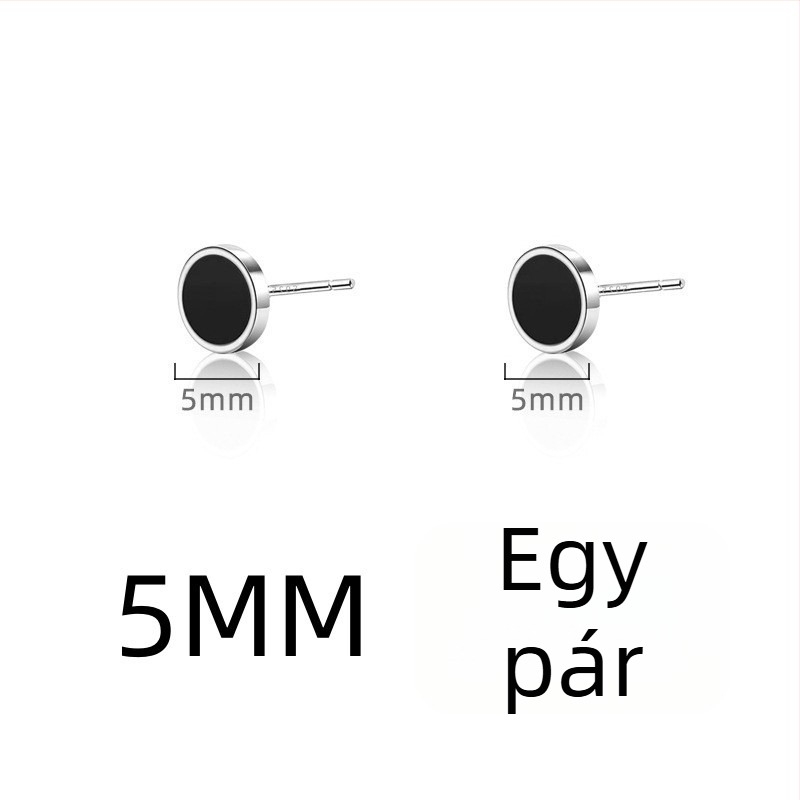 Egy darab fülbevaló ezüstös bevonattal, férfiaknak, minimalist stílus, modern
