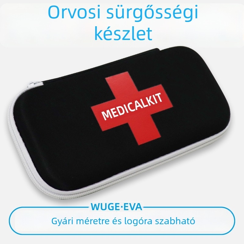 Járműre szerelhető EVA orvosi táska nyomásvédelmi kialakítással, hordozható vészhelyzeti orvosi készlet kültéri kempingezéshez és orvosi eszközök tárolásához