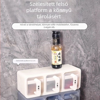 Falihoz rögzíthető fűszeres doboz készlet sóhoz, MSG-hez és más fűszerekhez