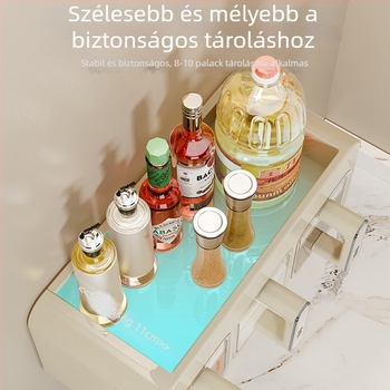 Fali fűszertartó konyhához: só- és fűszer tároló, kiváló minőségű, multifunkcionális fűszerek polca