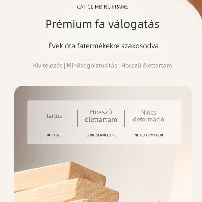 Háromszintes fa tároló polc, függőleges kivitelben, konyhai pultra tervezve kávé- és teafiltereknek, rekeszek a fűszertartók számára