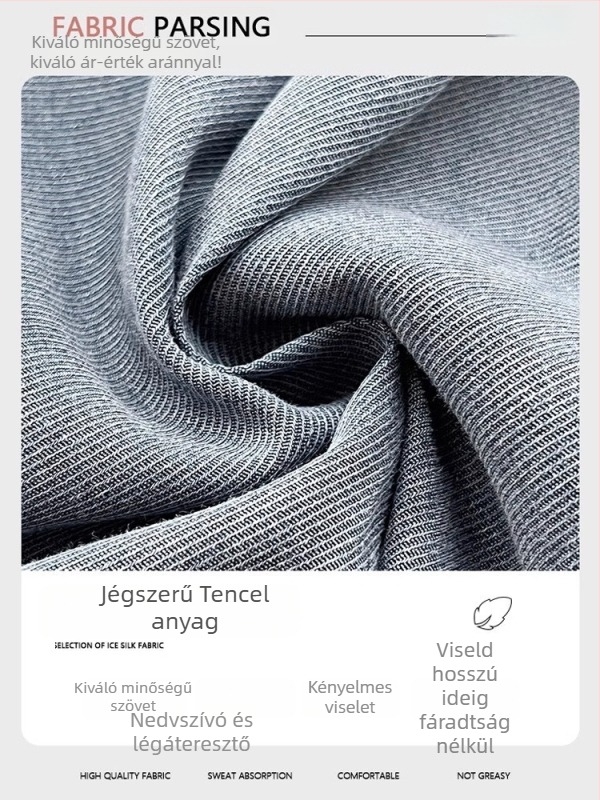 Női Tencel denim rövidnadrág nyárra, vékony anyagú, gyorsan száradó, lazán szabott, széles szabású, térd alá érő hossz