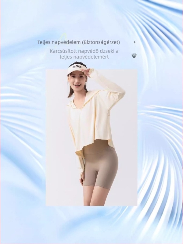 Nylon eredeti fonalból készült divatos köpeny UPF 100+ napsugárvédelmével, casual Ice Silk, nőknek