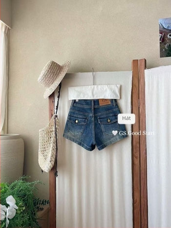 GS.GOOD START Női magas derekú denim rövidnadrág – retro mosott, tavasz-nyári divat, D3101