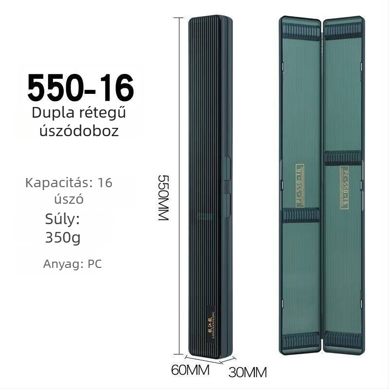 Longjiang Long 650-26 PC úszó doboz, nagy kapacitású, kétszintes, horgászfelszereléshez
