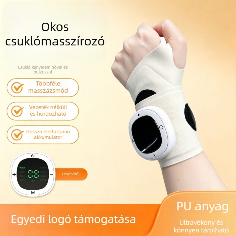 EMS csuklómasszírozó melegítő terápiával, sporthoz és fitneszhez