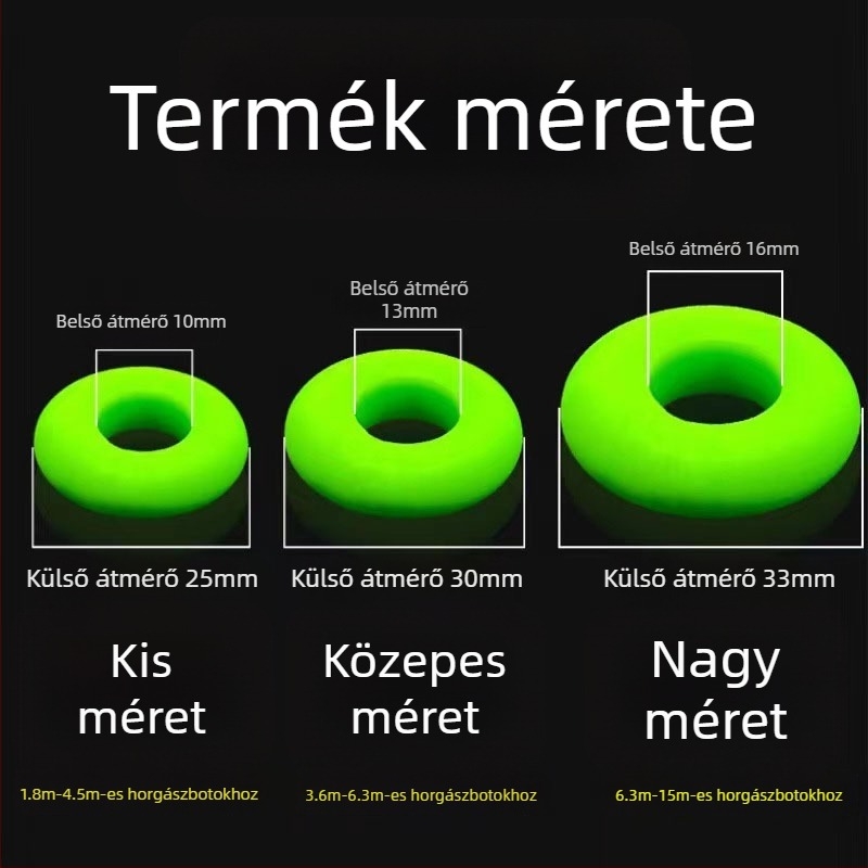 Szilikon O-gyűrű horgászbot stopperhez