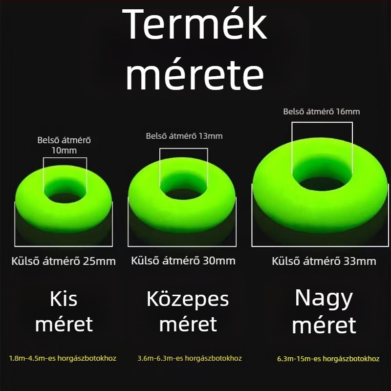 Szilikon O-gyűrű horgászbot stopperhez