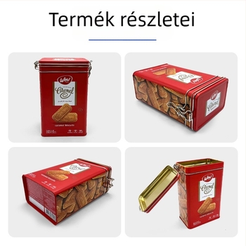 Gyárilag testre szabott élelmiszer-minőségű fémdoboz vasdrót fedéllel – snackek, szárított gyümölcsök és tárolás a konyhában
