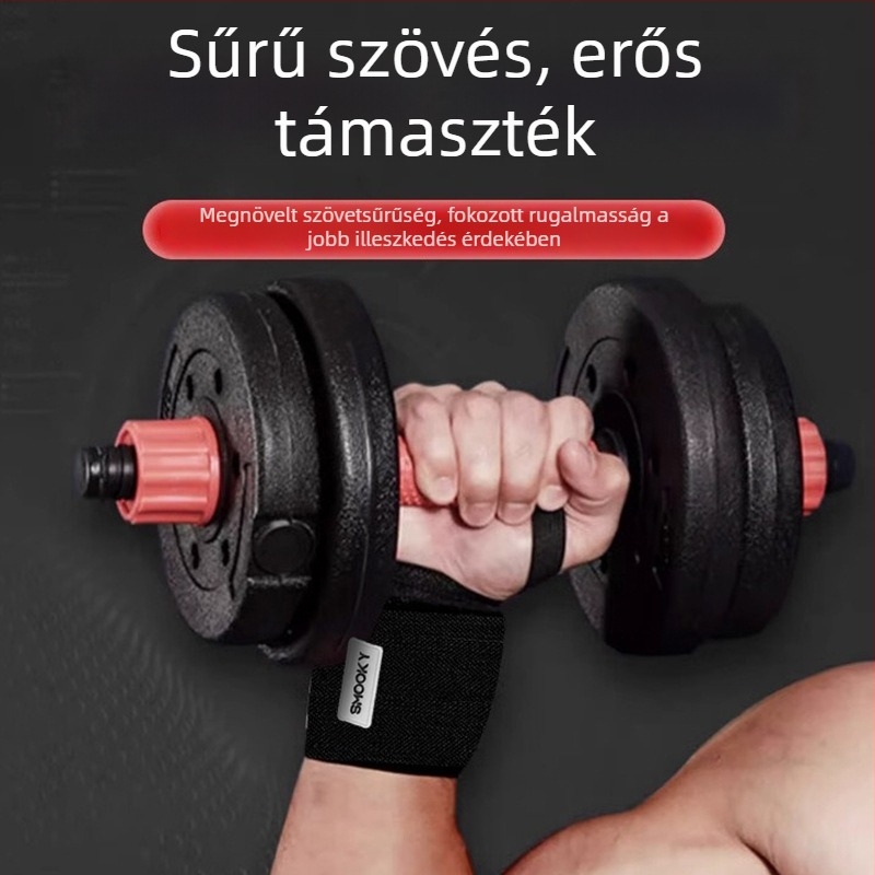 Csuklókompressziós pánt súlyemeléshez és fekvenyomáshoz - támogatás és védelem a rándulások ellen