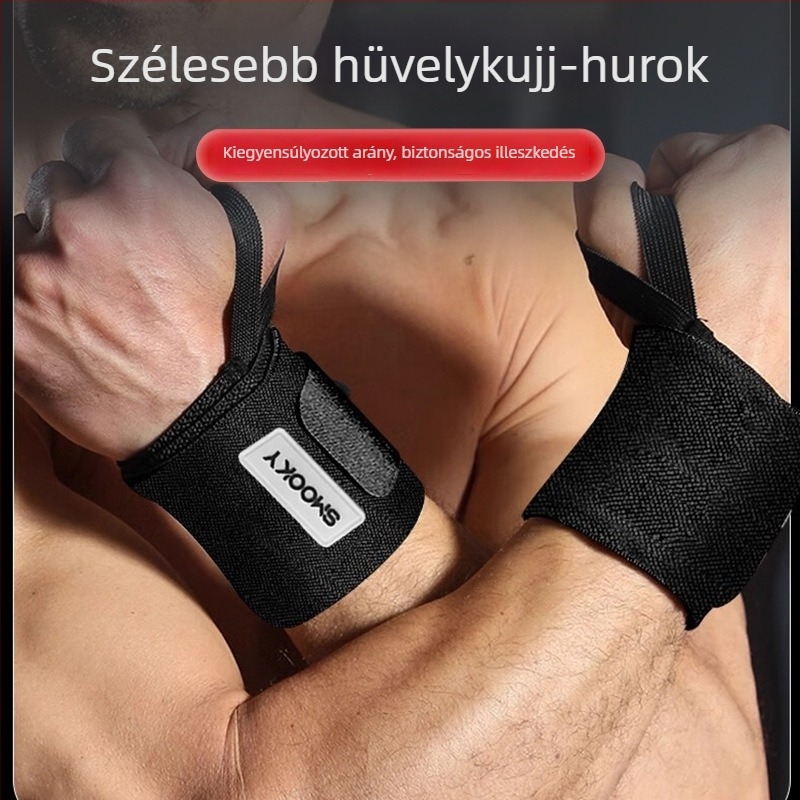 Csuklókompressziós pánt súlyemeléshez és fekvenyomáshoz - támogatás és védelem a rándulások ellen