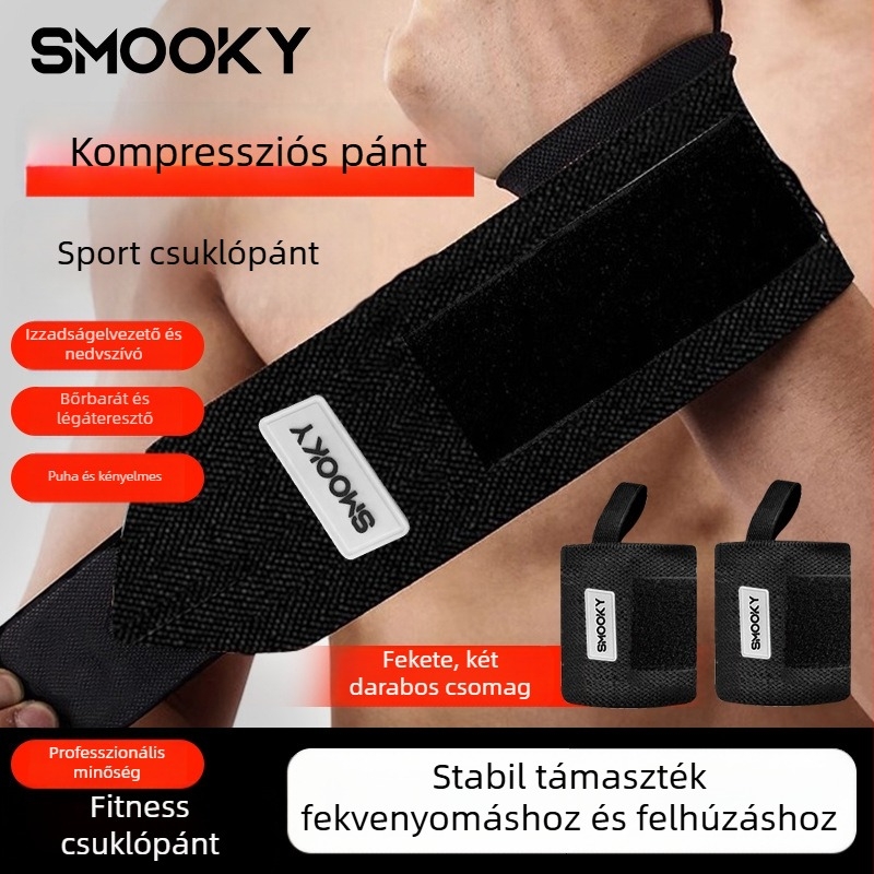 Csuklókompressziós pánt súlyemeléshez és fekvenyomáshoz - támogatás és védelem a rándulások ellen