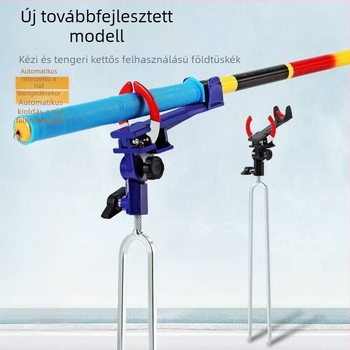 Önzáró horgászbot tartó, univerzális földi dugaszoló tartó