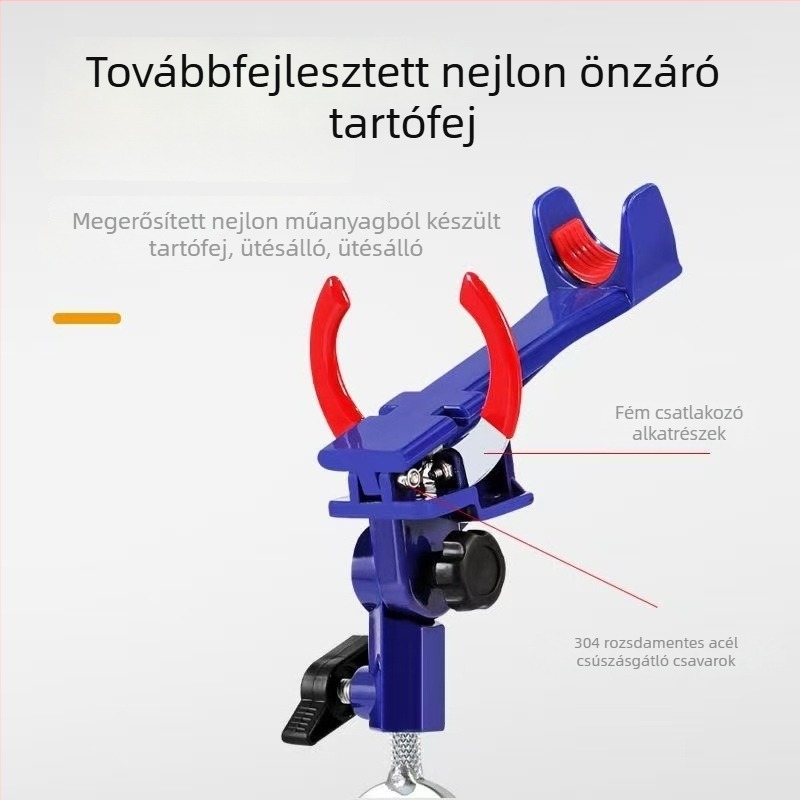 Önzáró horgászbot tartó, univerzális földi dugaszoló tartó