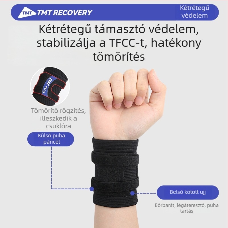 TMT TFCC csuklónyakörv ính-hártya-támogatással, sprain esetén, kompressziós csuklópánt edzéshez és munkához