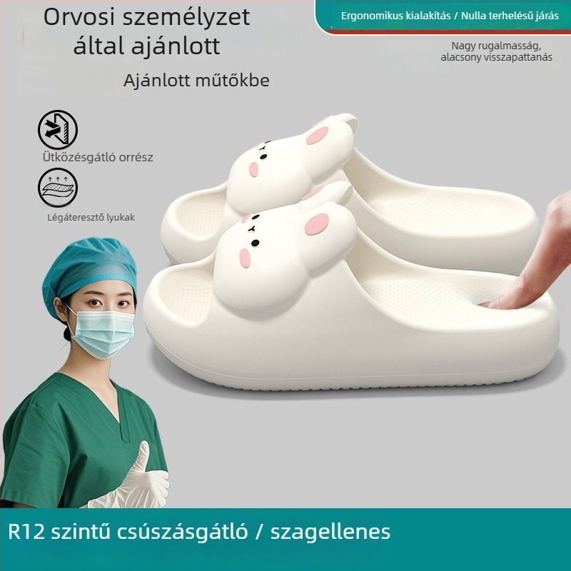 Női műtői papucs, nyár 2025, EVA talp, csúszásmentes, halk, szagtalan
