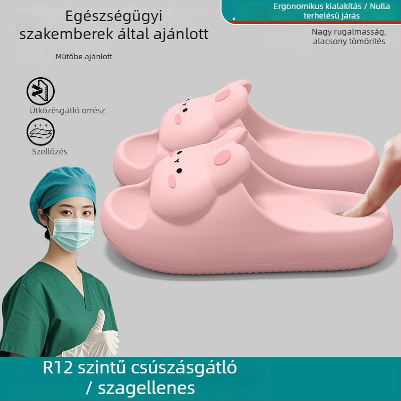 Női műtői papucs, nyár 2025, EVA talp, csúszásmentes, halk, szagtalan
