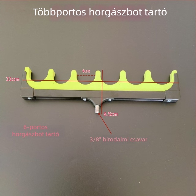 Puha szivacs anyagú horgászbot tartó, karpák botokhoz – kiállítási állvány és rögzítő fej