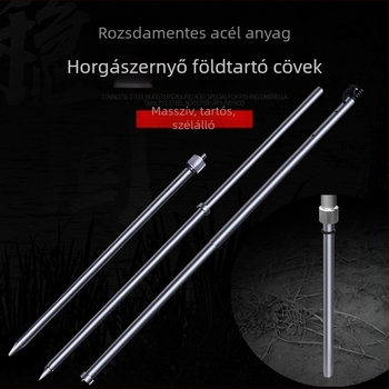 Rozsdamentes acél talp és alsó rúd horgásznapernyőhöz