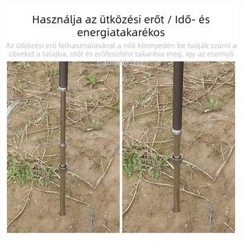 Rozsdamentes acél talp és alsó rúd horgásznapernyőhöz