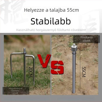 Rozsdamentes acél talp és alsó rúd horgásznapernyőhöz