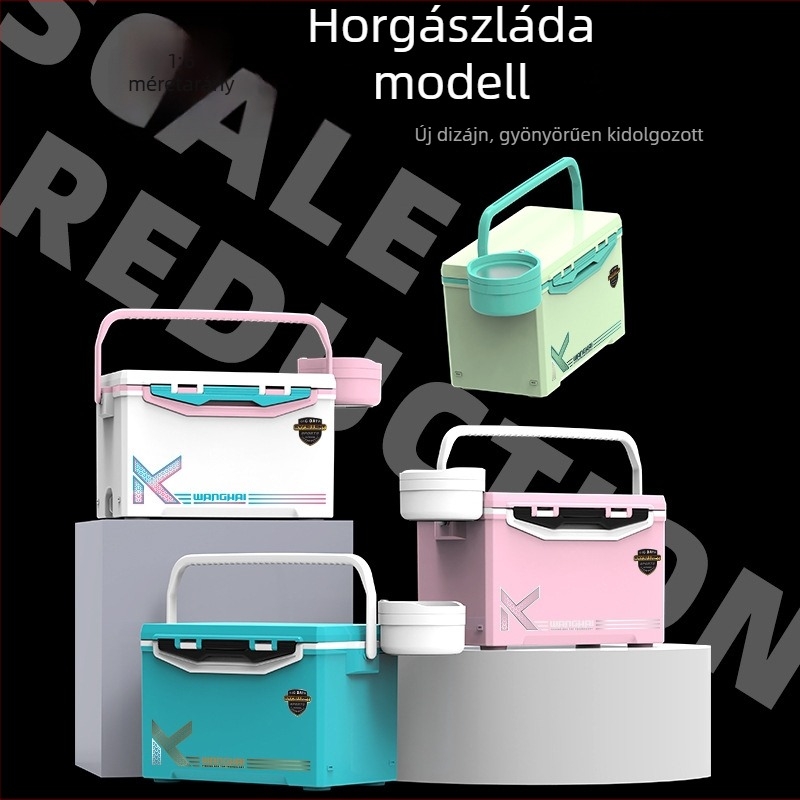 1:6-os méretű horgász doboz modell, mini doboz és díszfigura