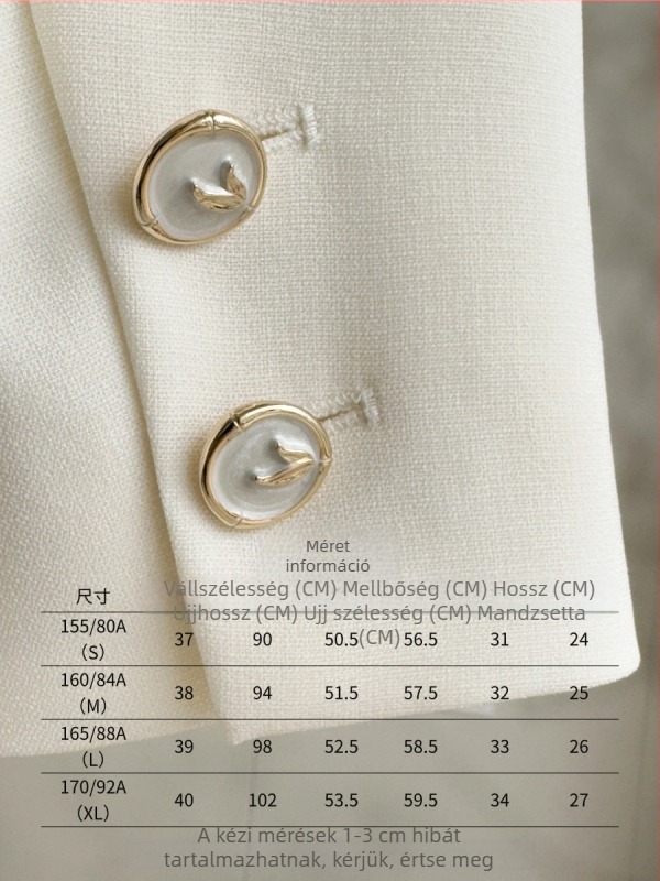 2026 tavaszi női acetát blézer, elegáns és kifinomult, rövid fazon