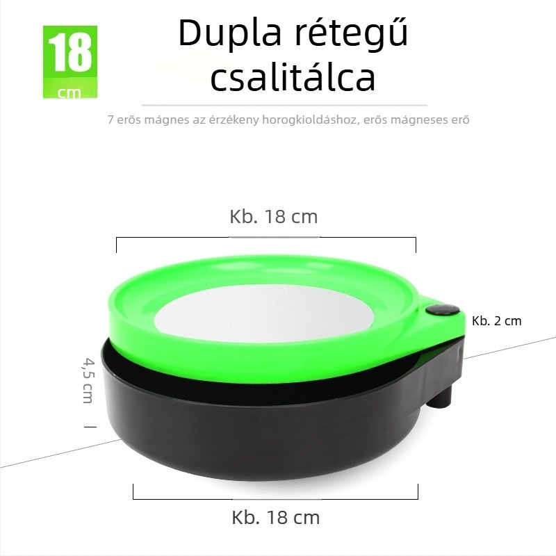 Háromfunkciós mágneses tartó etetőtál, etetődoboz és horgászszék — univerzális mágneses rögzítés