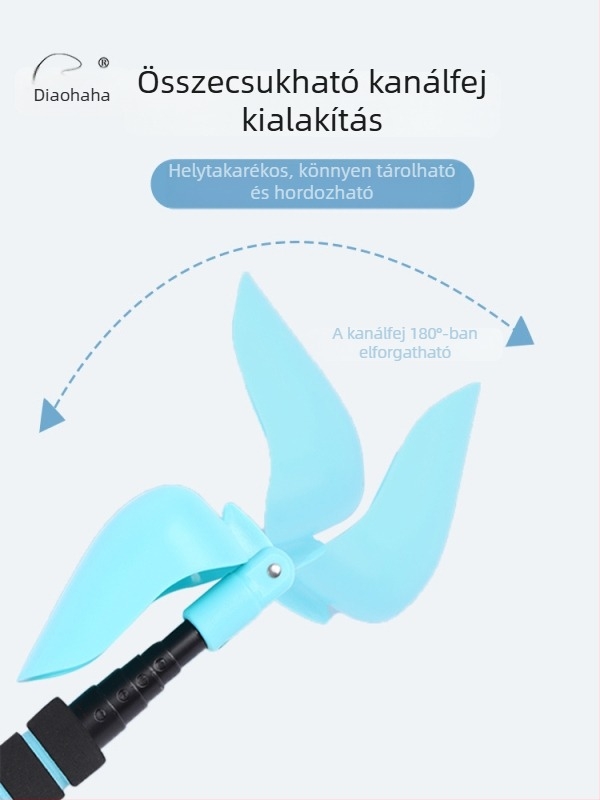 Teleszkópos összecsukható etetőkanál hosszú dobásokhoz, kompakt hordozható kanálfej, illik a horgászdobozba.