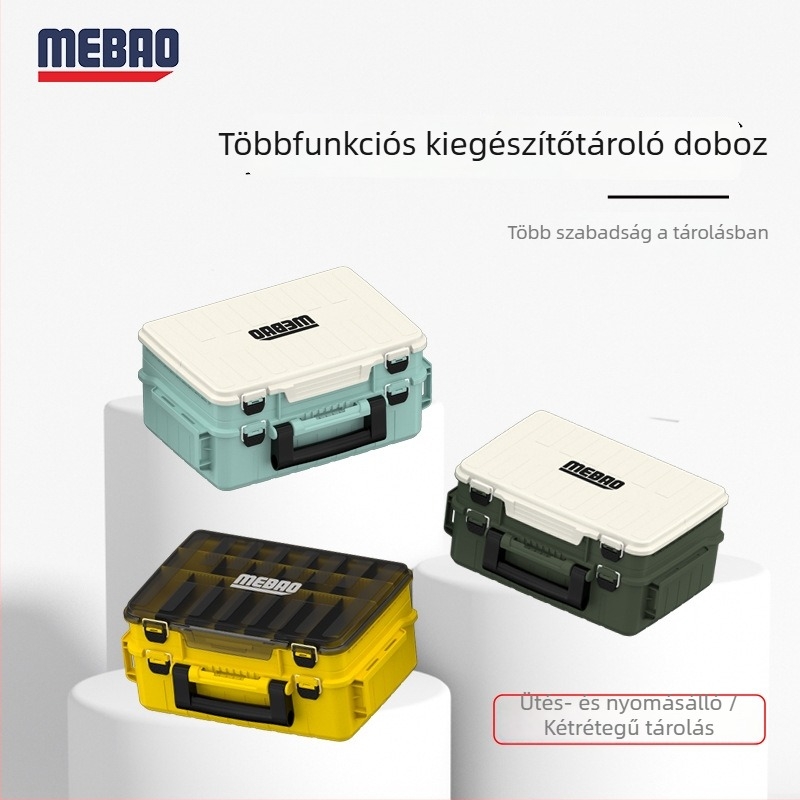 Hordozható vízálló csali- és etetődoboz kültéri használatra