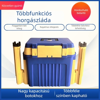 Új önzáró horgászdoboz, többfunkciós, nagy kapacitású, tengeri horgászathoz, ülésként is használható