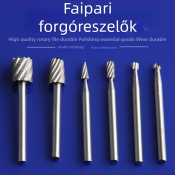 Univerzális kézi elektromos fúróhoz: gyorsacélból készült forgó reszelők és marók készlet; kis fogú reszelő a famegmunkáláshoz és gyökérfaragáshoz – csiszoló kiegészítők