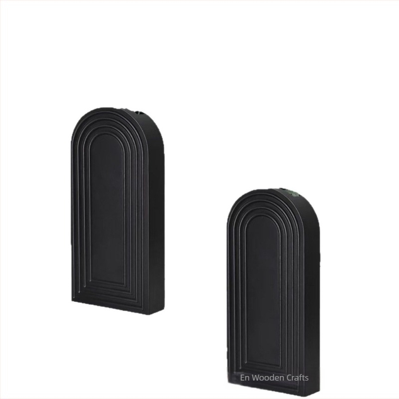 Fából készült falidísz száraz virágokkal, minimalist Boho stílusban