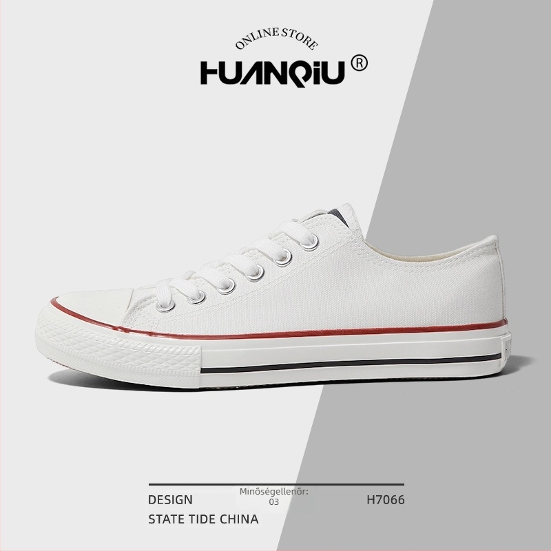 Uniszex fekete vászoncipő, slip-on, alacsony talppal, tavasz 2025, mindennapi sneakers