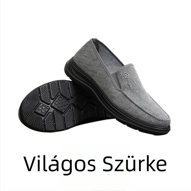 Pekingi vászoncipő férfiaknak – könnyű, lélegző, kényelmes, vastag talppal, csúszásmentes és kopásálló, mindennapi casual cipő tavaszra