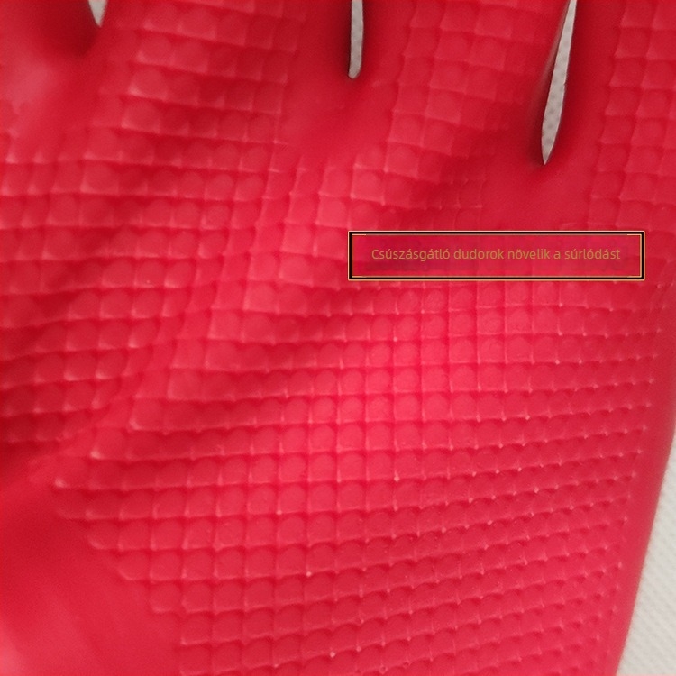 Red Rose latex kesztyűk hosszú szárúak, csúszásmentesek, vízállóak és olajállóak, konyhai és háztartási használatra, mosáshoz és edények mosogatásához